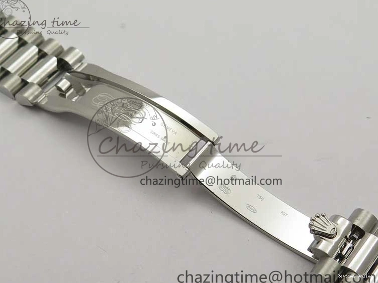 0114 Affordable Day-Date 40mm 228239 BP New Dial Version 904 SS Green Stick Markers Dial on SS President Bracelet A 2817